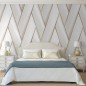 DUTCH WALLCOVERINGS Papel pintado Geometric blanco y dorado DUTCH WALLCOVERINGS Papel pintado Geometric blanco y dorado