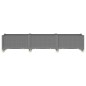 vidaXL Jardinera con ruedas PP gris claro 240x50x54 cm vidaXL Jardinera con ruedas PP gris claro 240x50x54 cm