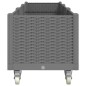 vidaXL Jardinera con ruedas PP gris claro 240x50x54 cm vidaXL Jardinera con ruedas PP gris claro 240x50x54 cm