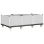 vidaXL Jardinera con ruedas PP blanco 150x80x54 cm vidaXL Jardinera con ruedas PP blanco 150x80x54 cm
