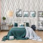 DUTCH WALLCOVERINGS Papel pintado Geometric blanco y dorado DUTCH WALLCOVERINGS Papel pintado Geometric blanco y dorado