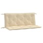 vidaXL Cojines de banco de jardín 2 uds tela Oxford beige 120x50x7 cm vidaXL Cojines de banco de jardín 2 uds tela Oxford beige 120x50x7 cm