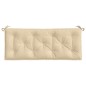 vidaXL Cojines de banco de jardín 2 uds tela Oxford beige 120x50x7 cm vidaXL Cojines de banco de jardín 2 uds tela Oxford beige 120x50x7 cm