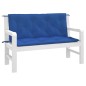 vidaXL Cojines de banco de jardín 2 uds tela Oxford azul 120x50x7 cm vidaXL Cojines de banco de jardín 2 uds tela Oxford azul 120x50x7 cm