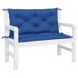 vidaXL Cojines de banco jardín 2 uds tela Oxford azul real 100x50x7 cm vidaXL Cojines de banco jardín 2 uds tela Oxford azul real 100x50x7 cm
