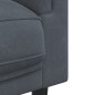 vidaXL Juego de sofás con cojines 3 piezas terciopelo gris oscuro vidaXL Juego de sofás con cojines 3 piezas terciopelo gris oscuro