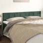vidaXL Cabeceros 2 unidades de terciopelo verde oscuro 80x5x78/88 cm vidaXL Cabeceros 2 unidades de terciopelo verde oscuro 80x5x78/88 cm