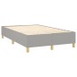 vidaXL Cama box spring con colchón tela gris claro 120x190 cm vidaXL Cama box spring con colchón tela gris claro 120x190 cm