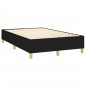 vidaXL Cama box spring con colchón tela negro 120x190 cm vidaXL Cama box spring con colchón tela negro 120x190 cm