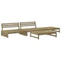 vidaXL Juego de muebles jardín 4 pzas y cojines madera pino impregnada vidaXL Juego de muebles jardín 4 pzas y cojines madera pino impregnada