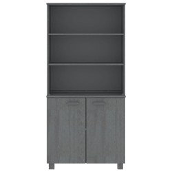 vidaXL Aparador HAMAR madera de pino maciza gris oscuro
