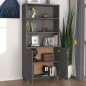 vidaXL Aparador HAMAR madera de pino maciza gris oscuro vidaXL Aparador HAMAR madera de pino maciza gris oscuro
