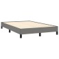 vidaXL Cama box spring con colchón tela gris oscuro 120x190 cm vidaXL Cama box spring con colchón tela gris oscuro 120x190 cm