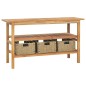 vidaXL Mueble de baño con 3 cestas madera maciza de teca 132x45x75 cm vidaXL Mueble de baño con 3 cestas madera maciza de teca 132x45x75 cm
