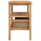vidaXL Mueble de baño con 3 cestas madera maciza de teca 132x45x75 cm vidaXL Mueble de baño con 3 cestas madera maciza de teca 132x45x75 cm