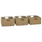 vidaXL Mueble de baño con 3 cestas madera maciza de teca 132x45x75 cm vidaXL Mueble de baño con 3 cestas madera maciza de teca 132x45x75 cm