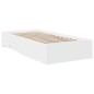 vidaXL Cama con cajones madera de ingeniería blanca 90x200 cm