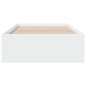 vidaXL Cama con cajones madera de ingeniería blanca 90x200 cm