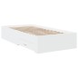 vidaXL Cama con cajones madera de ingeniería blanca 90x200 cm
