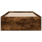 vidaXL Cama con cajones madera de ingeniería roble ahumado 90x200 cm vidaXL Cama con cajones madera de ingeniería roble ahumado 90x200 cm