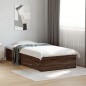 vidaXL Cama con cajones madera de ingeniería marrón roble 90x190 cm vidaXL Cama con cajones madera de ingeniería marrón roble 90x190 cm