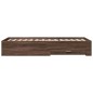 vidaXL Cama con cajones madera de ingeniería marrón roble 90x190 cm vidaXL Cama con cajones madera de ingeniería marrón roble 90x190 cm