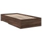 vidaXL Cama con cajones madera de ingeniería marrón roble 90x190 cm vidaXL Cama con cajones madera de ingeniería marrón roble 90x190 cm