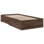 vidaXL Cama con cajones madera de ingeniería marrón roble 90x200 cm vidaXL Cama con cajones madera de ingeniería marrón roble 90x200 cm