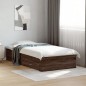 vidaXL Cama con cajones madera de ingeniería marrón roble 90x200 cm vidaXL Cama con cajones madera de ingeniería marrón roble 90x200 cm