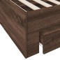 vidaXL Cama con cajones madera de ingeniería marrón roble 90x200 cm vidaXL Cama con cajones madera de ingeniería marrón roble 90x200 cm