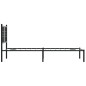 vidaXL Estructura de cama con cabecero metal negro 75x190 cm vidaXL Estructura de cama con cabecero metal negro 75x190 cm