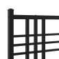 vidaXL Estructura de cama con cabecero metal negro 75x190 cm vidaXL Estructura de cama con cabecero metal negro 75x190 cm