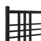 vidaXL Estructura de cama con cabecero metal negro 90x190 cm