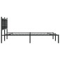 vidaXL Estructura de cama con cabecero metal negro 120x190 cm vidaXL Estructura de cama con cabecero metal negro 120x190 cm