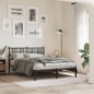 vidaXL Estructura de cama con cabecero metal negro 135x190 cm vidaXL Estructura de cama con cabecero metal negro 135x190 cm