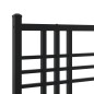 vidaXL Estructura de cama con cabecero metal negro 135x190 cm vidaXL Estructura de cama con cabecero metal negro 135x190 cm