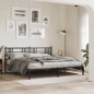 vidaXL Estructura de cama con cabecero metal negro 180x200 cm vidaXL Estructura de cama con cabecero metal negro 180x200 cm