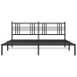 vidaXL Estructura de cama con cabecero metal negro 180x200 cm vidaXL Estructura de cama con cabecero metal negro 180x200 cm