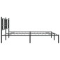 vidaXL Estructura de cama con cabecero metal negro 180x200 cm vidaXL Estructura de cama con cabecero metal negro 180x200 cm