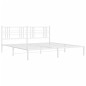 vidaXL Estructura de cama de metal con cabecero blanco 180x200 cm