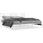 vidaXL Estructura de cama con cabecero metal blanca 200x200 cm vidaXL Estructura de cama con cabecero metal blanca 200x200 cm