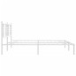 vidaXL Estructura de cama con cabecero metal blanca 200x200 cm vidaXL Estructura de cama con cabecero metal blanca 200x200 cm