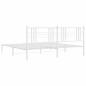 vidaXL Estructura de cama con cabecero metal blanca 200x200 cm vidaXL Estructura de cama con cabecero metal blanca 200x200 cm