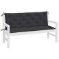 vidaXL Cojines de banco de jardín 2 uds tela Oxford negro 150x50x7 cm vidaXL Cojines de banco de jardín 2 uds tela Oxford negro 150x50x7 cm