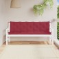 vidaXL Cojines de banco de jardín 2 uds rojo tinto 180x50x7 cm vidaXL Cojines de banco de jardín 2 uds rojo tinto 180x50x7 cm
