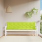 vidaXL Cojines de banco de jardín 2 uds verde brillante 200x50x7 cm vidaXL Cojines de banco de jardín 2 uds verde brillante 200x50x7 cm