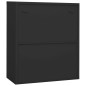 vidaXL Armario de oficina con macetero acero antracita 90x40x128 cm vidaXL Armario de oficina con macetero acero antracita 90x40x128 cm