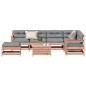 vidaXL Juego de muebles jardín 8 pzas y cojines madera abeto Douglas vidaXL Juego de muebles jardín 8 pzas y cojines madera abeto Douglas