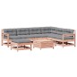 vidaXL Juego de muebles jardín 8 pzas y cojines madera abeto Douglas vidaXL Juego de muebles jardín 8 pzas y cojines madera abeto Douglas