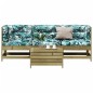 vidaXL Juego de muebles jardín 4 pzas y cojines madera pino impregnada vidaXL Juego de muebles jardín 4 pzas y cojines madera pino impregnada